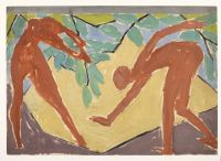 Design for a folding screen - Adam and Eve