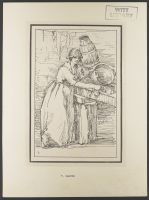 Female figure washing with bucket, from "Rustic Figures after Nature"