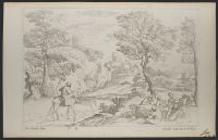 Landscape with a group of men playing cards