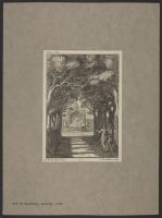 Plate 53: Ornamental painting seen through a walk of trees