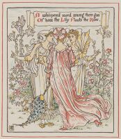 Three women in a garden