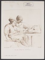 A man and a woman at a table