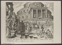 Josiah removing the horse from the temple dedicated to the sun.