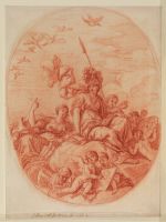 Design for a ceiling panel - Allegory (for the Library in Heath  House, Headley, Hampshire)