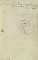 Sketch of the heads of two men (recto)