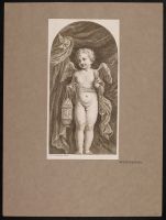Cherub holding a lantern