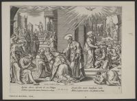Saints Phillip and Peter baptising the people of Samaria