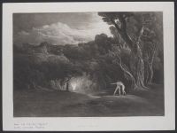 Adam and Eve - the Approach of the Archangel, Raphael