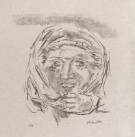Apulia - Antique medallion - Girl with headscarf (Antikes  Medallion - Madchen mit Kopftuch)