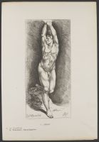 Bound male figure