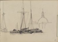 Barges in front of St Pauls