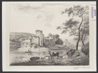 Landscape with a river and a large house