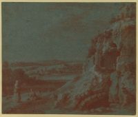 Landscape with ruins and figures