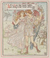 Allegorical figure of Life and Love as a pair of lovers