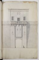 Front elevation of the Del Monte Gate at Valletta, Malta