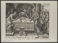 Naboth's Vineyard. Jezebel sealing the letter for Naboth's  execution.