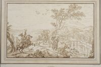 Landscape with hunting party