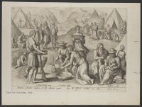 Hebrews collecting Manna