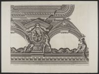 Stucco and frescoed frieze in the Room of Venus