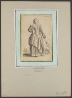 Noblewoman with large ruff and headress on the back of her head  (la dame a la grande collerette et a la coiffe retombant en  arrière)