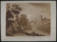 Landscape with an Artist Drawing and Two Men Shooting Ducks