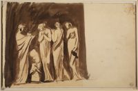 Study for 'The Vestal Virgins' (recto)