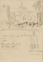 Composition sketches related to Edinburgh project (recto)