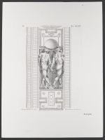 Plate 18: Architectural detail with two nude men seen from behind