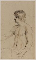 Nude figure of a young man (recto)