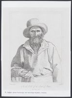 Peasant man with a basket