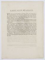 Lady Lucy Stanley (recto)