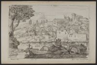 View of buildings on a riverbank