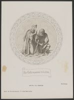 Saint Elizabeth praying for the jailed From the fresco series depicting the life of Saint Elizabeth of  Hungary at the Wartburg