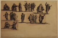 Figure studies, including Josiah (?) (for the decoration of the dome of Saint Paul's, London?)