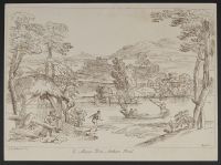 Italian landscape with figures