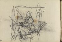 Page of a sketchbook (recto)