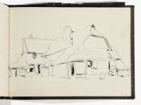 Old house with outhouses