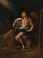 Mary Magdalene in the Wilderness (after Palma Giovane)