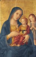 Virgin and Child with Saint John the Baptist (centre panel)