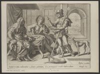 Esau trades Jacob his birthright for food