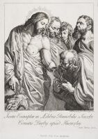 Christ with four apostles