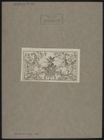 Vignette with putto playing the flute