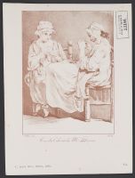 Two women knitting