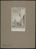 Illustration to the second act of  'L'honnete Criminel'