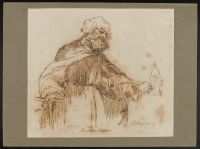 Bearded saint or monk