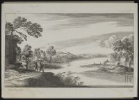 Landscape with figures by a river