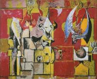 Study for 'Origins of Land' (recto)