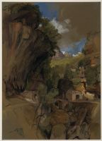 Rocky landscape near Corpo di Cava, Salerno