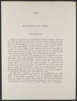 Paris. Entrance to Paris by Menil-Montant.