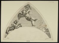 Cherub with grapes and lioness